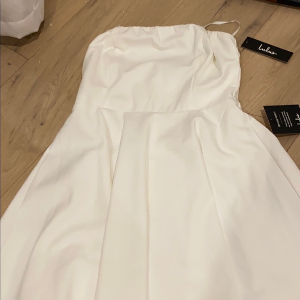 White strapless NEW W TAGS mini dress